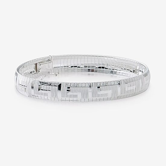 Made in Italy Womens Sterling Silver 7.5 Inch Link Bracelet