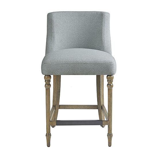 Martha Stewart Delaney Counter Height Upholstered Bar Stool