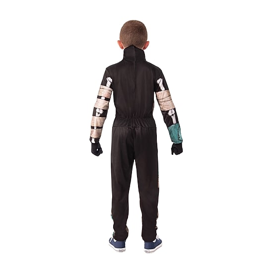 Little & Big Kid Boys Half Masked Skeleton Costume