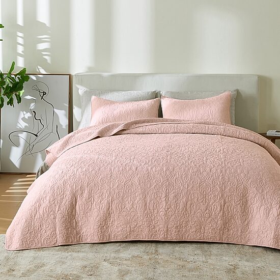 Patina Vie Maison Cotton Stitched 3-pc. Quilt Set