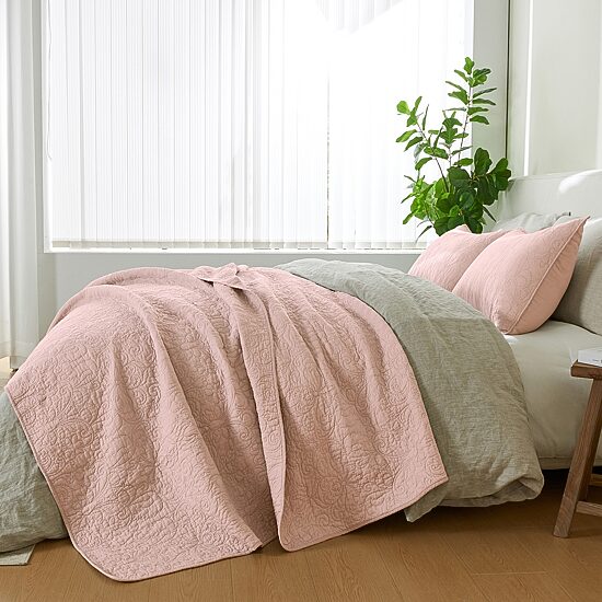 Patina Vie Maison Cotton Stitched 3-pc. Quilt Set