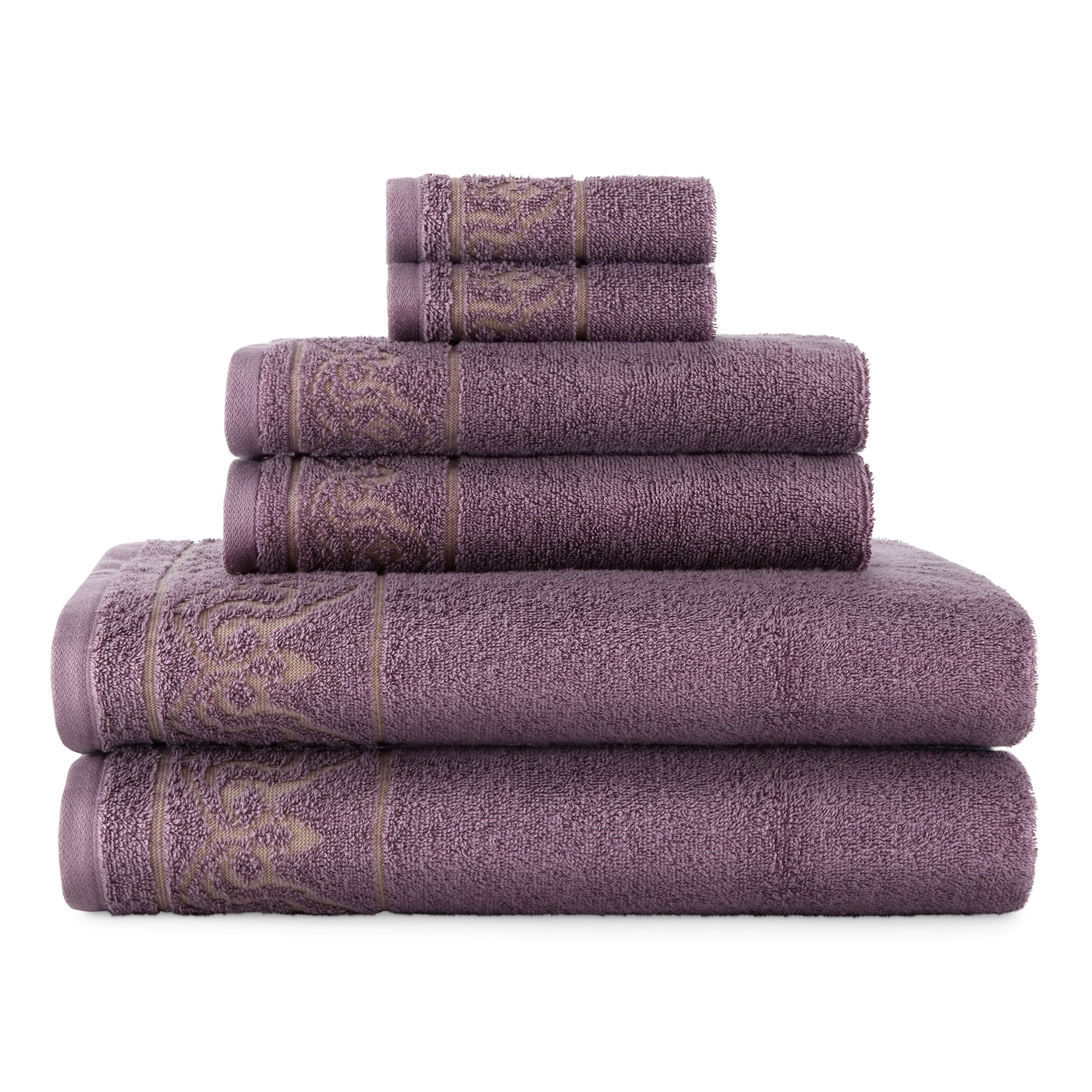 Broadhaven Elegant Scroll Bath Towel