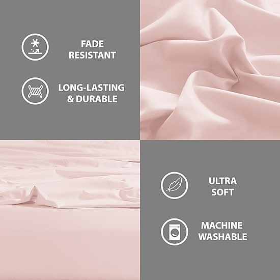 Swift Home Ultra Soft Easy Fit Standard Pocket Wrinkle Resistant Fitted Sheet