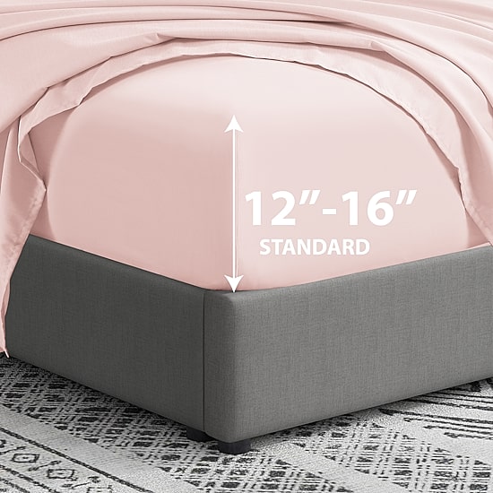 Swift Home Ultra Soft Easy Fit Standard Pocket Wrinkle Resistant Fitted Sheet
