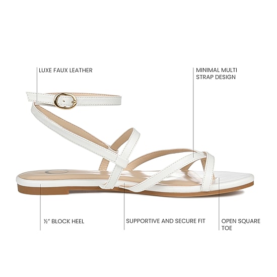 Journee Collection Womens Serissa Flat Sandals