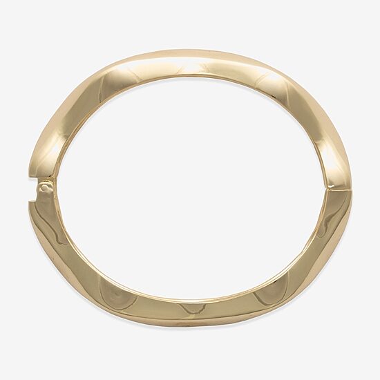 Bold Elements Gold Tone Womens Bangle Bracelet