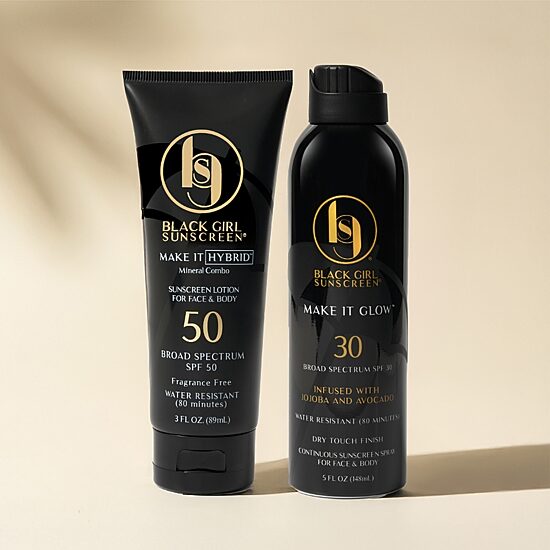 Black Girl Sunscreen Make It Hybrid Zinc And Lavender Sunscreen Spf50