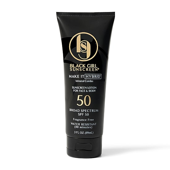 Black Girl Sunscreen Make It Hybrid Zinc And Lavender Sunscreen Spf50