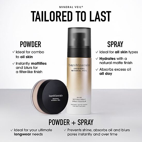 bareMinerals Original Mineral Veil 24hr Natural Matte Setting Spray