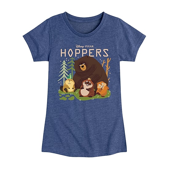 Disney Collection Little & Big Kid Girls Crew Neck Short Sleeve Classic Fit Hoppers Graphic T-Shirt