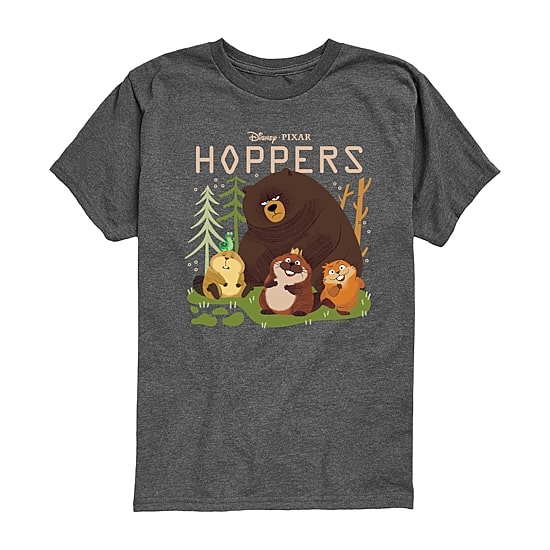 Disney Collection Little & Big Kid Boys Crew Neck Short Sleeve Regular Fit Hoppers Graphic T-Shirt