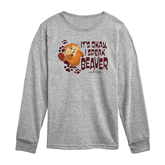 Disney Collection Toddler Boys Crew Neck Long Sleeve Regular Fit Hoppers Graphic T-Shirt