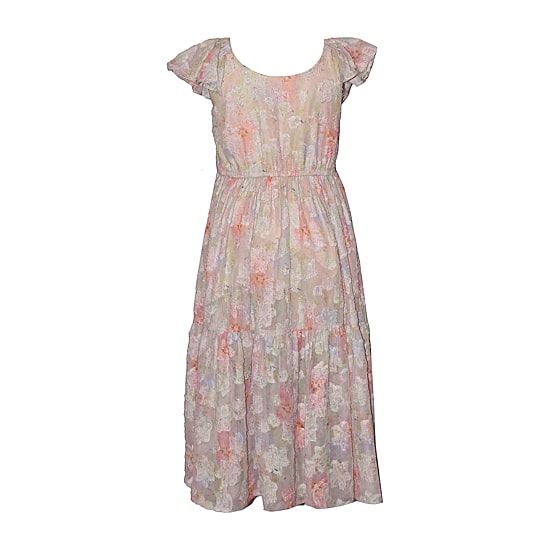 Bonnie Jean Big Kid Girls Flutter Short Sleeve A-Line Dress