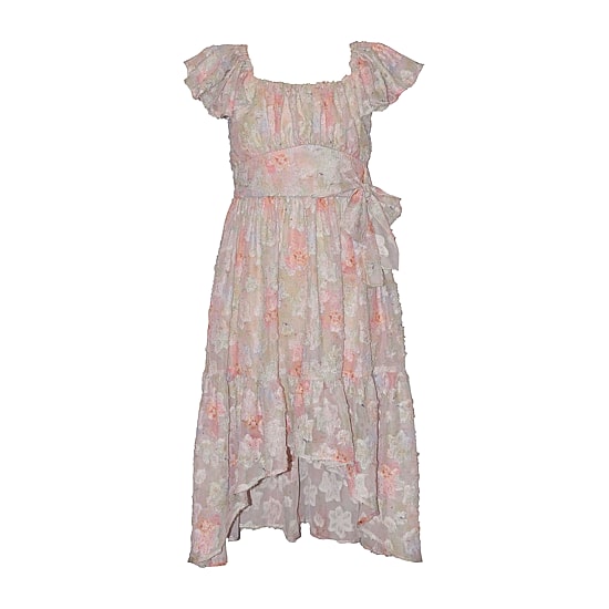 Bonnie Jean Big Kid Girls Flutter Short Sleeve A-Line Dress