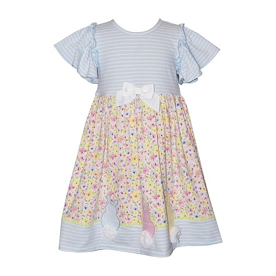 Bonnie Jean Little Girls Flutter Short Sleeve A-Line Dress