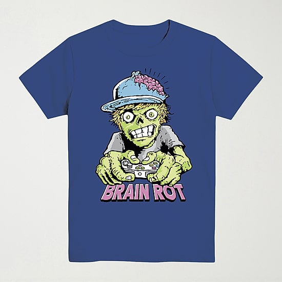 Brain Rot Little & Big Kid Boys Crew Neck Short Sleeve Regular Fit Graphic T-Shirt