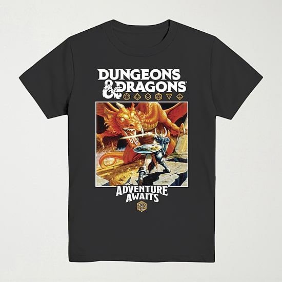 Dungeons & Dragons Little & Big Kid Boys Crew Neck Short Sleeve Regular Fit Graphic T-Shirt