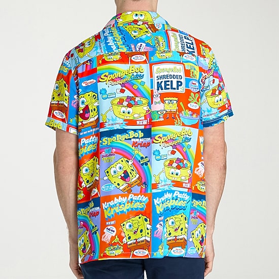 Novelty Mens Round Neck Short Sleeve Regular Fit Spongebob Graphic T-Shirt