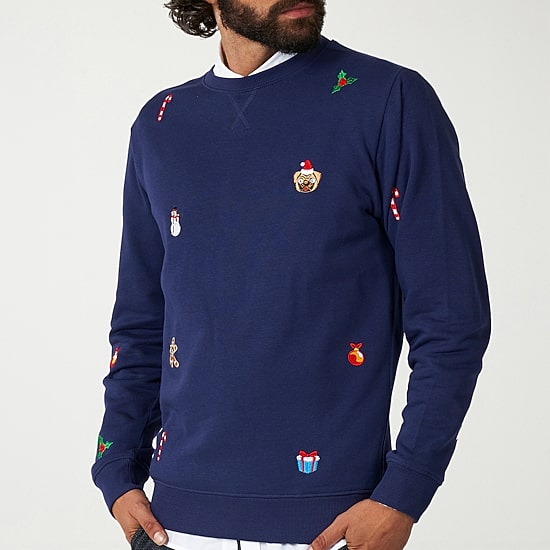 Novelty Mens Round Neck Long Sleeve Regular Fit Graphic T-Shirt
