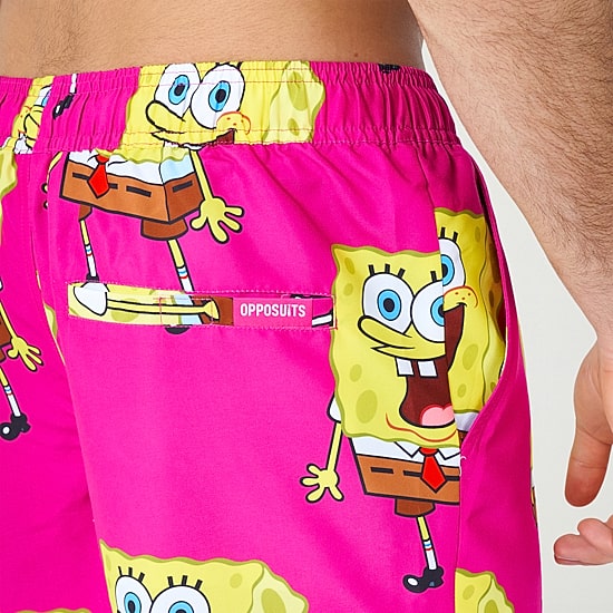 Novelty Mens Short Sleeve Regular Fit Spongebob Graphic T-Shirt