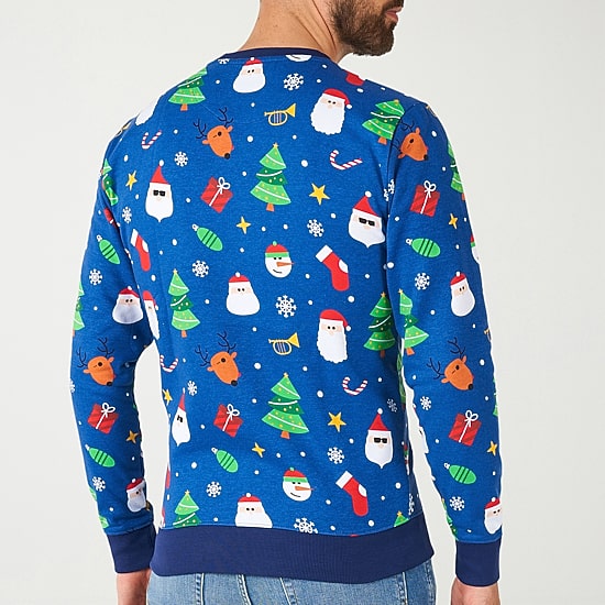 Novelty Mens Crew Neck Long Sleeve Regular Fit Graphic T-Shirt