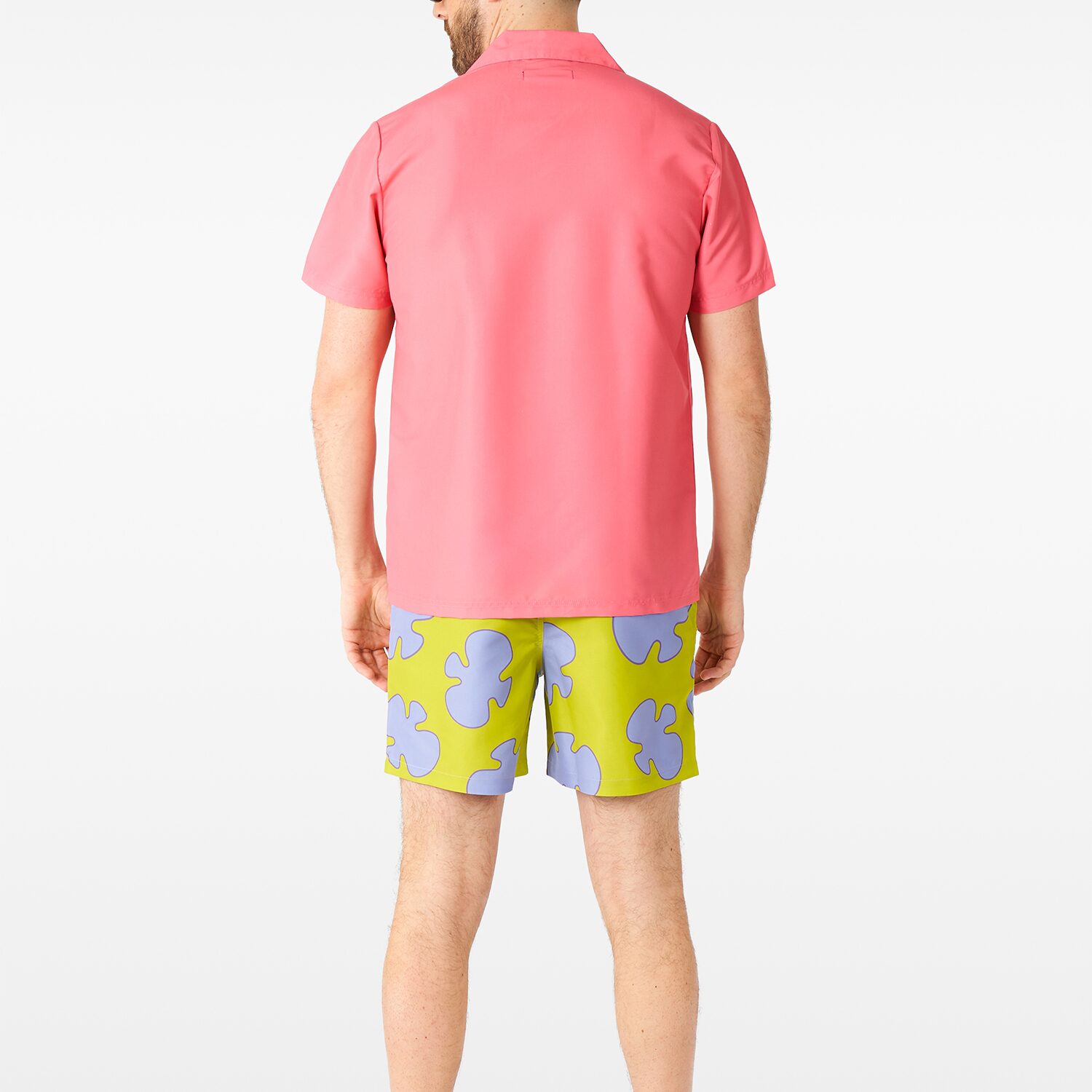 Novelty Mens Round Neck Short Sleeve Regular Fit Spongebob Graphic T-Shirt