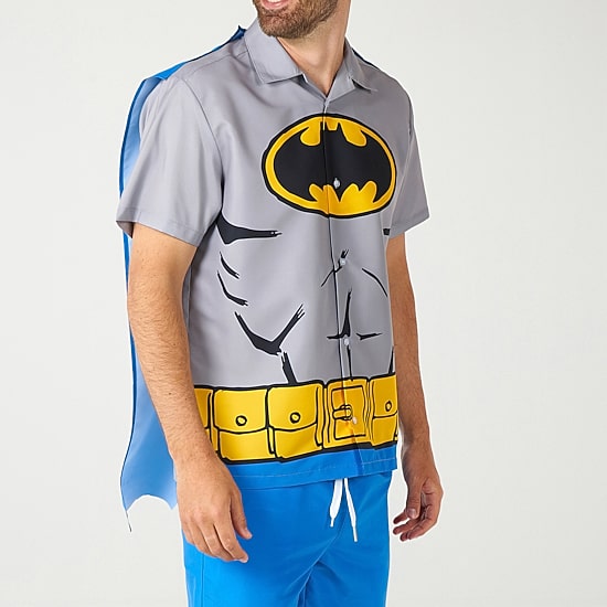 Novelty Mens Round Neck Short Sleeve Regular Fit Batman Graphic T-Shirt