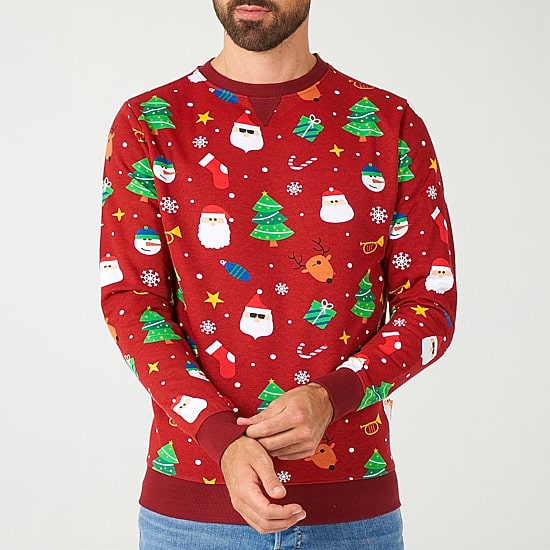 Novelty Mens Crew Neck Long Sleeve Regular Fit Graphic T-Shirt