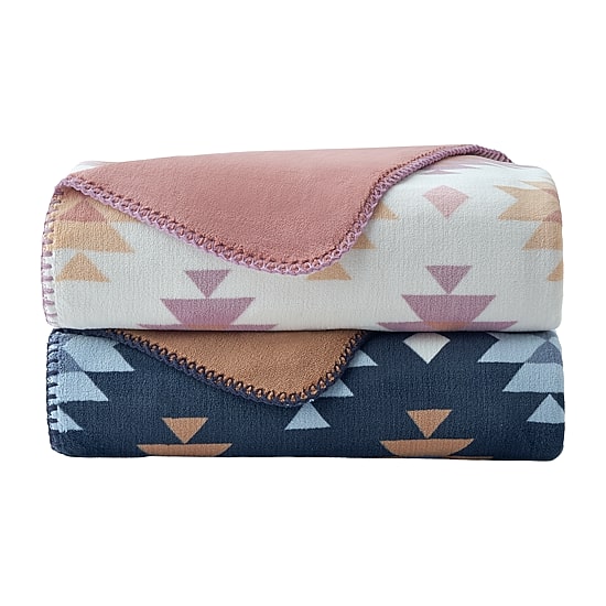 Bearpaw Canyon Reversible Coco Plush Throw