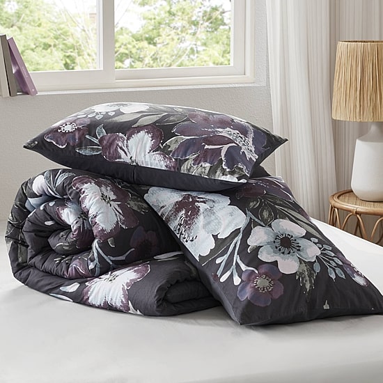Madison Park Rita 3 Piece Floral Printed Cotton Comforter Set