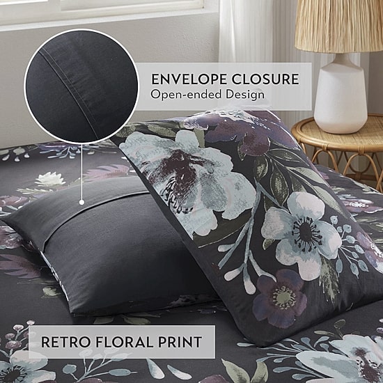 Madison Park Rita 3 Piece Floral Printed Cotton Comforter Set