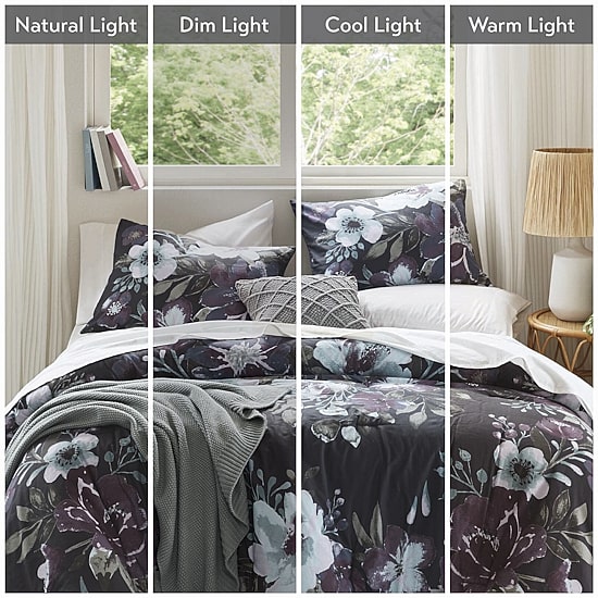 Madison Park Rita 3 Piece Floral Printed Cotton Comforter Set