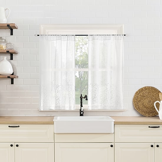 No 918 Eleanora 2-pc. Rod Pocket Window Tier