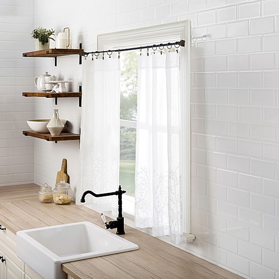 No 918 Eleanora 2-pc. Rod Pocket Window Tier
