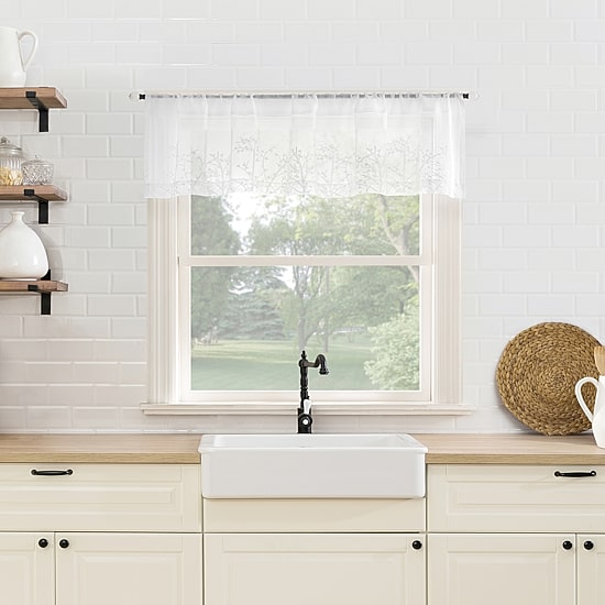 No 918 Eleanora 2-pc. Rod Pocket Window Tier