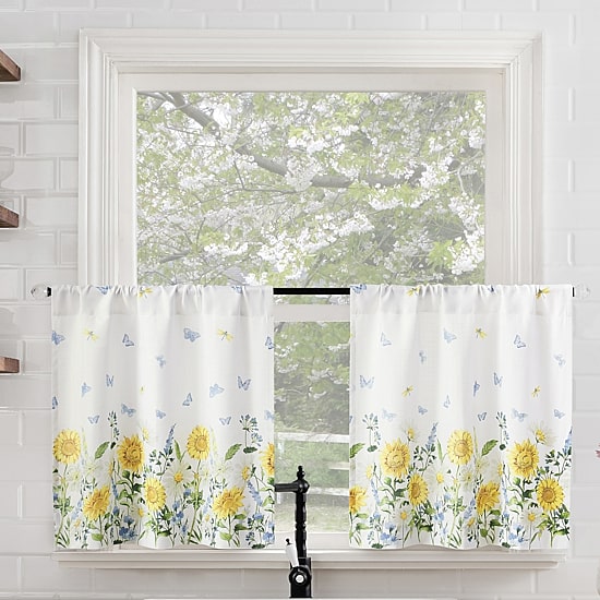 No 918 Spring Meadow 2-pc. Rod Pocket Window Tier