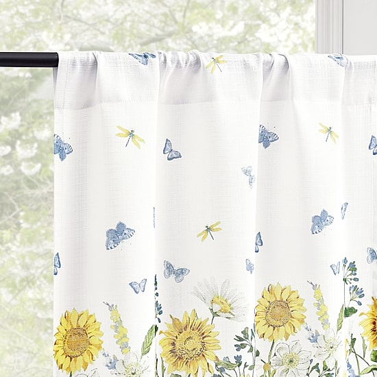 No 918 Spring Meadow 2-pc. Rod Pocket Window Tier
