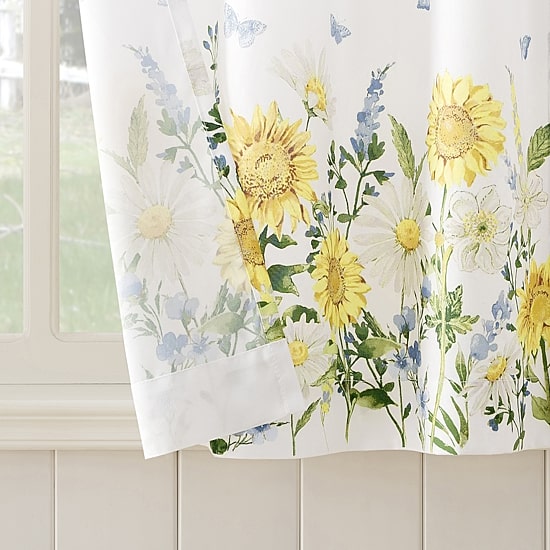 No 918 Spring Meadow 2-pc. Rod Pocket Window Tier