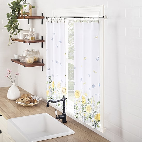 No 918 Spring Meadow 2-pc. Rod Pocket Window Tier