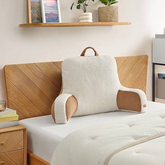 Bearpaw Erin Sherpa Bed Rest Pillow