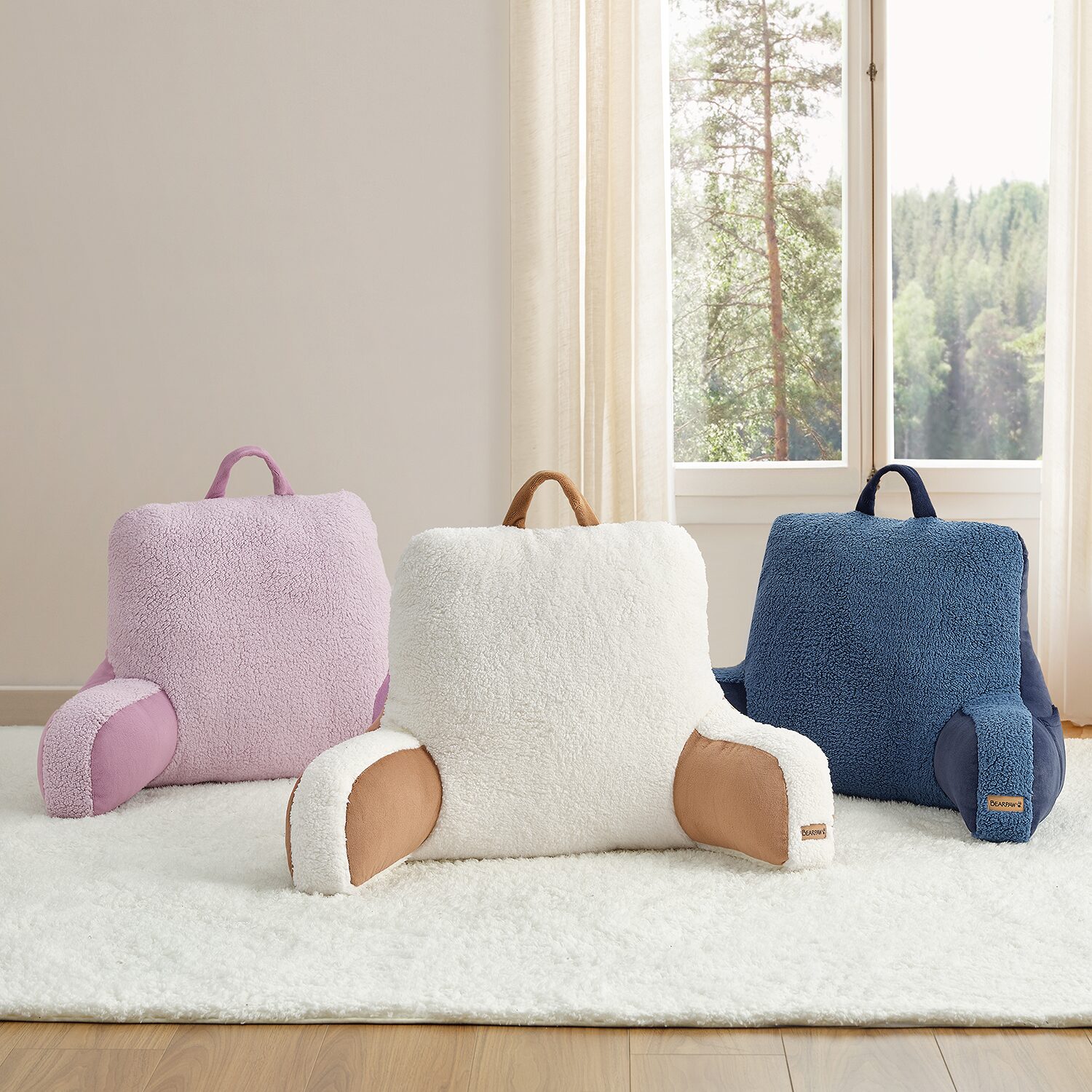 Bearpaw Erin Sherpa Bed Rest Pillow