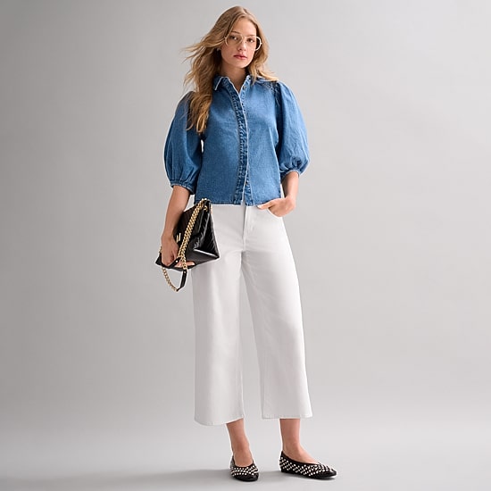 RM Rebecca Minkoff Womens Elbow Sleeve Blouse