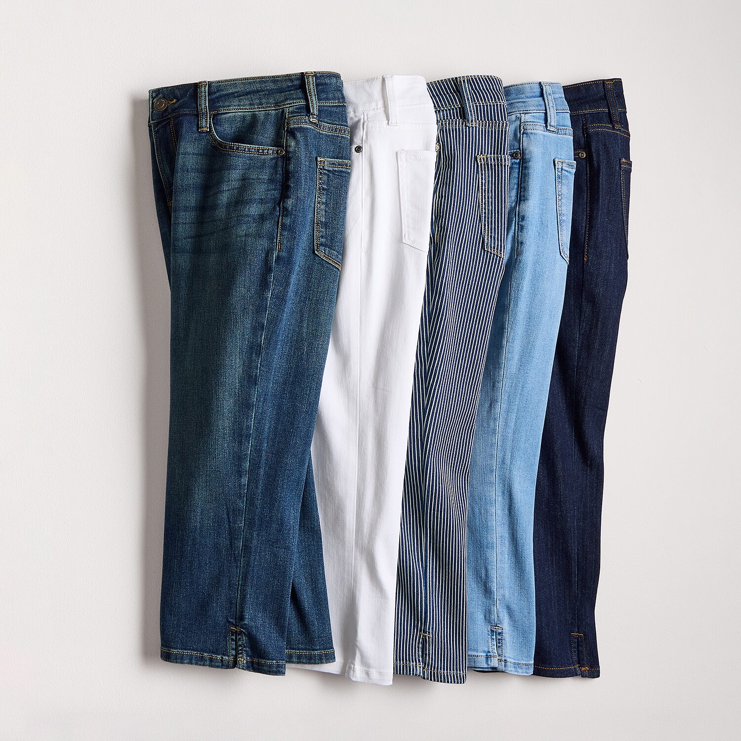 St. John's Bay Womens Secretly Slender Mid Rise Capri Jean