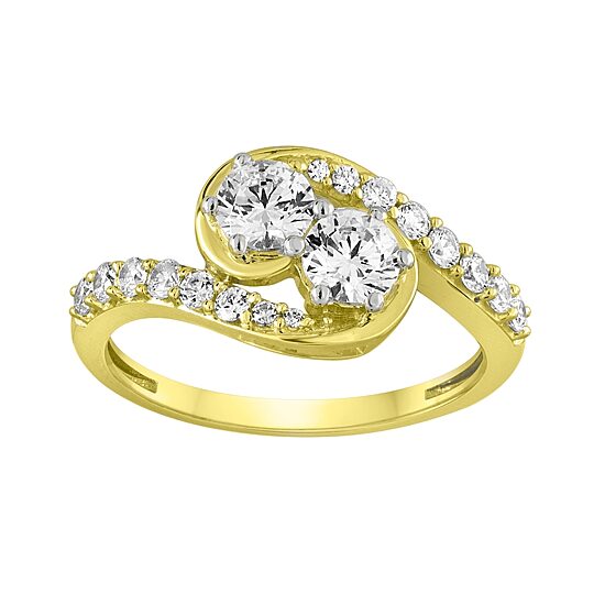 Two Forever™ 1 C.T. T.W. Natural Diamond 10K Yellow Gold Engagement Ring