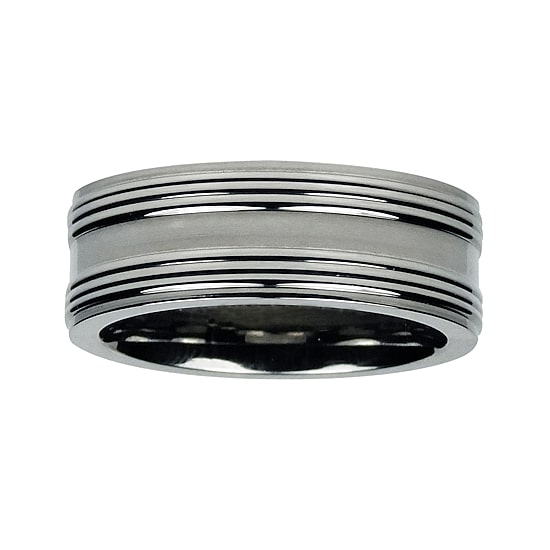  Mens 8mm Titanium Wedding Band