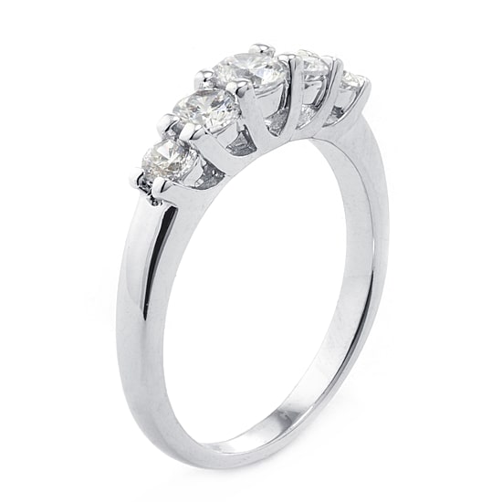 Sparkle Allure Womens 2MM Cubic Zirconia Pure Silver Over Brass Band