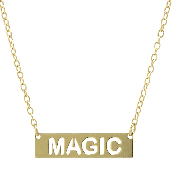 Silver Treasures Magic Womens 14K Gold Over Silver 16 Inch Pendant Necklace