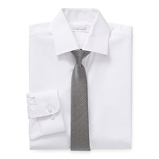 Collection By Michael Strahan Boys Long Sleeve Spread Collar Shirt + Tie Set