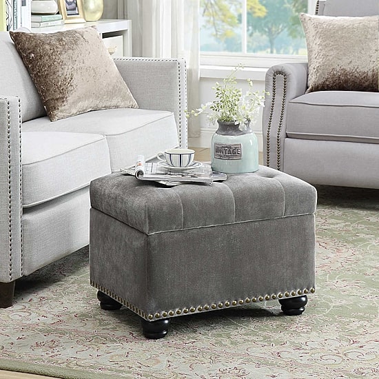 Designs4comfort 5th Avenue Tufted Storage Ottoman