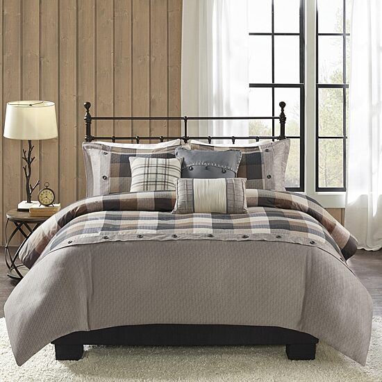 Madison Park Pioneer 6-pc. Herringbone Duvet Cover Set